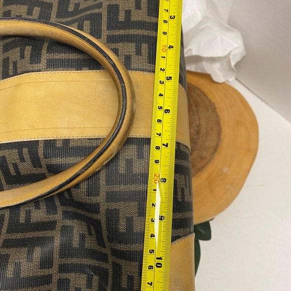Fendi Zucca Print Coated Canvas with Leather Trim Vintage Rectangular Speedy - Picture 14 of 16